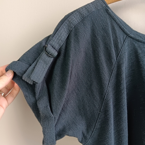 Anthropologie Saturday Sunday Kathie Gray French Terry Flounce Dress Size Large - Picture 6 of 7